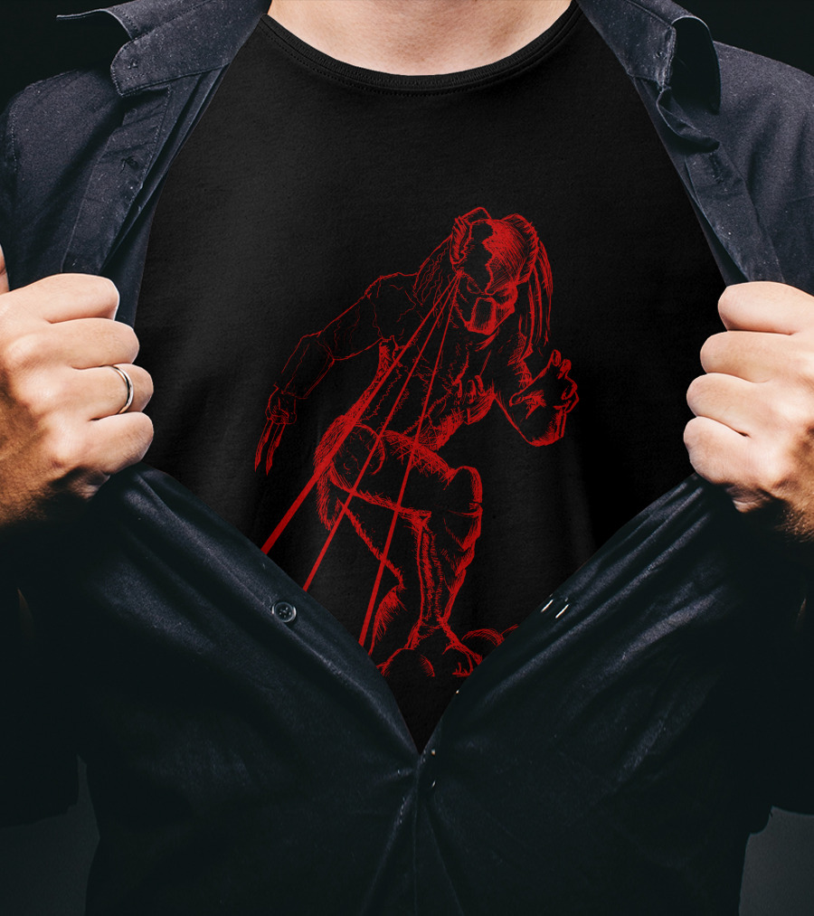 Predator Red Laser Vision Warrior T-Shirt
