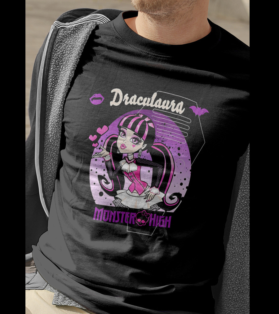 Draculaura Monster High Boyfriend Fit Girls T-Shirt