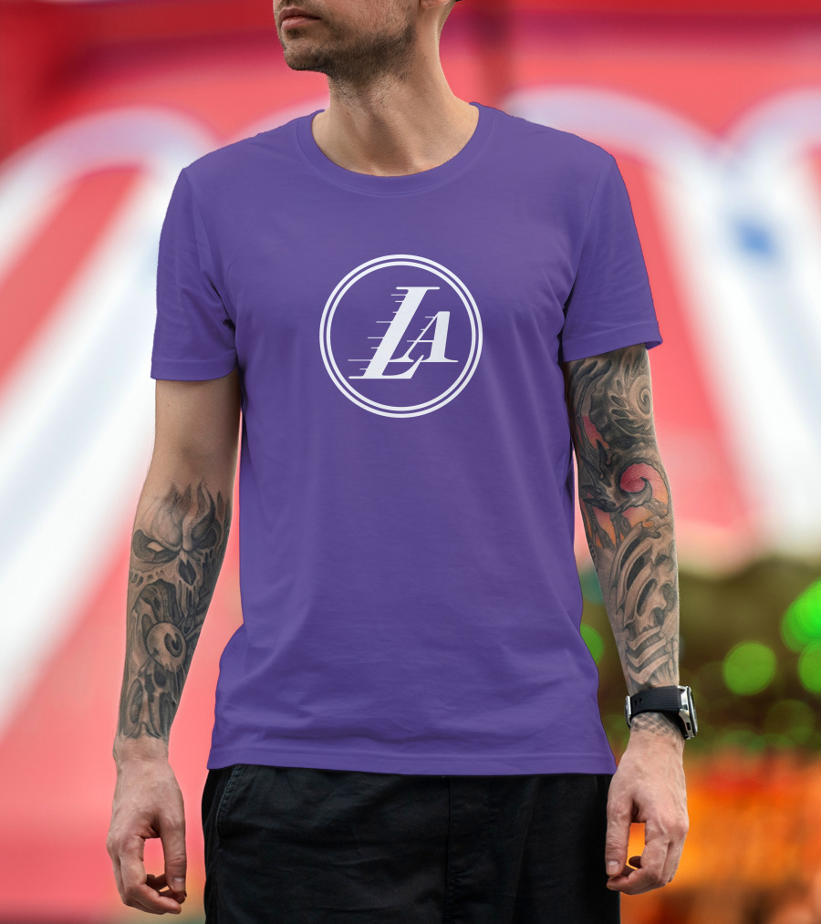 Anthony Davis Los Angeles Lakers LA Circle T-Shirt