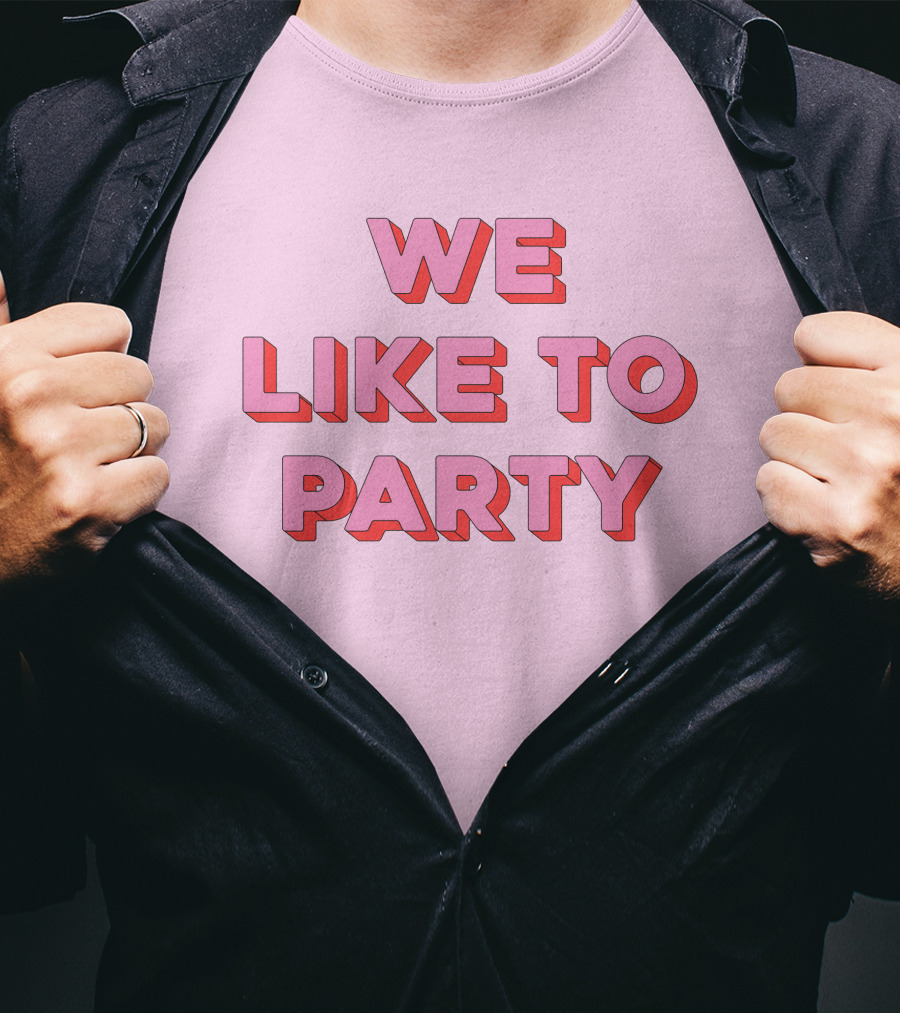 WE LIKE TO PARTY Red T-Shirt