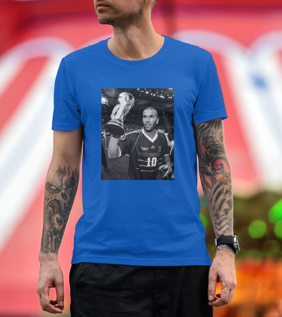 France's Zinedine Zidane 1998 World Cup Champion T-Shirt