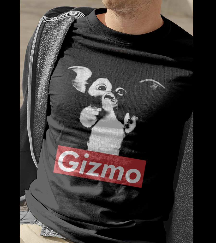 Gizmo Gremlins Vintage Style Black And White Image T-Shirt