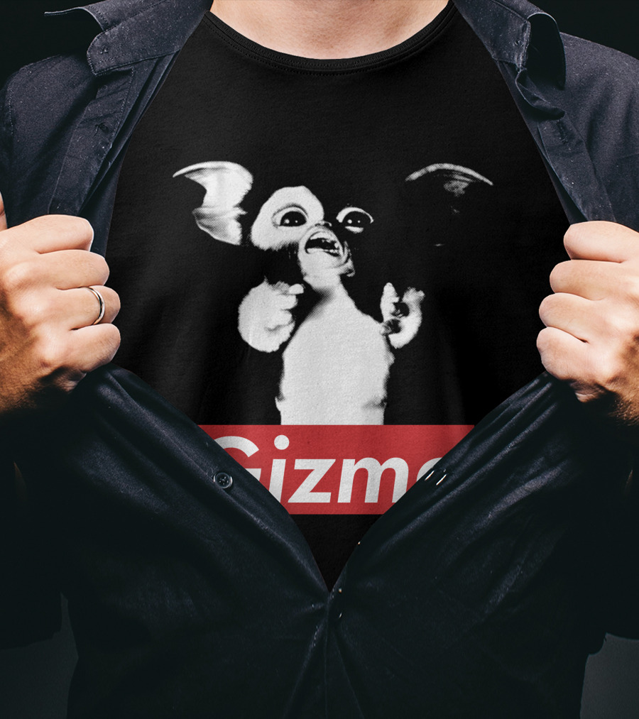 Gizmo Gremlins Vintage Style Black And White Image T-Shirt