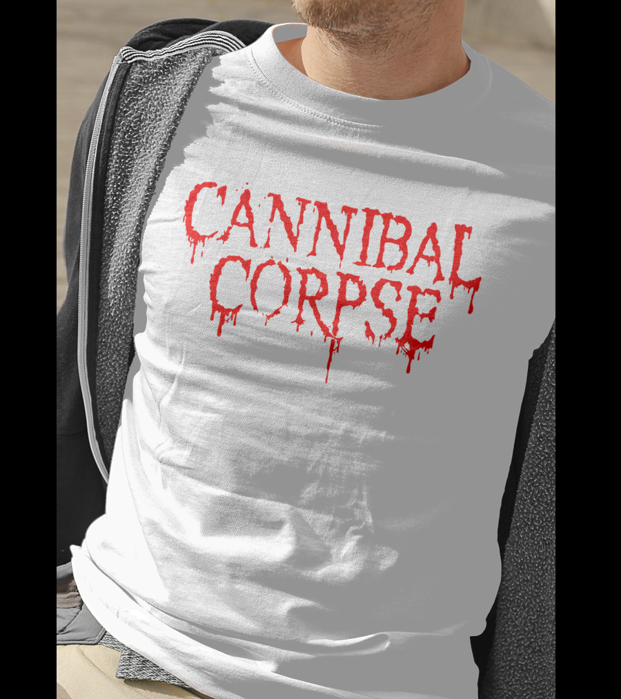 Cannibal Corpse Dripping Blood Text T-Shirt