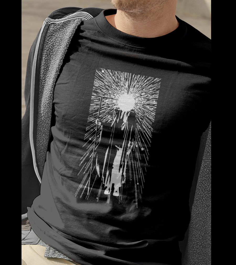 The Dischead Acid Wash Cosmic Enlightenment Burst T-Shirt