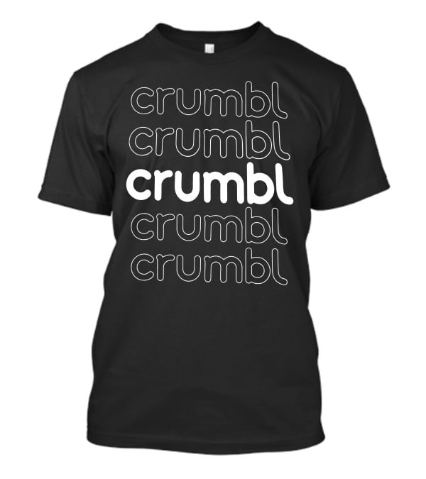 Crumbl Crazed Black Crumbl Cookies Repeated T-Shirt