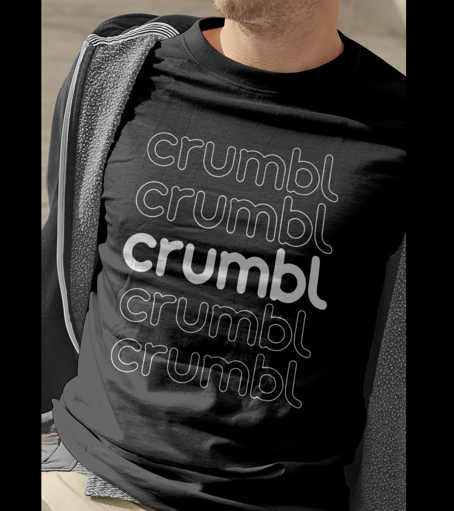Crumbl Crazed Black Crumbl Cookies Repeated T-Shirt