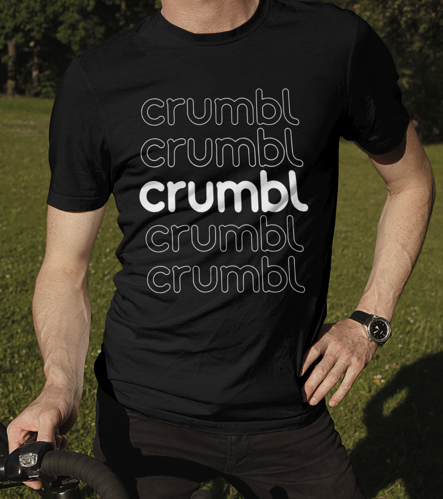 Crumbl Crazed Black Crumbl Cookies Repeated T-Shirt