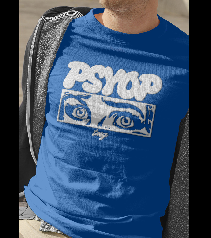 PSYOP TMG Eye Design Crewneck T-Shirt