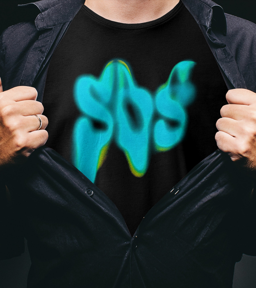 Sza SOS Neon Glow Image T-Shirt