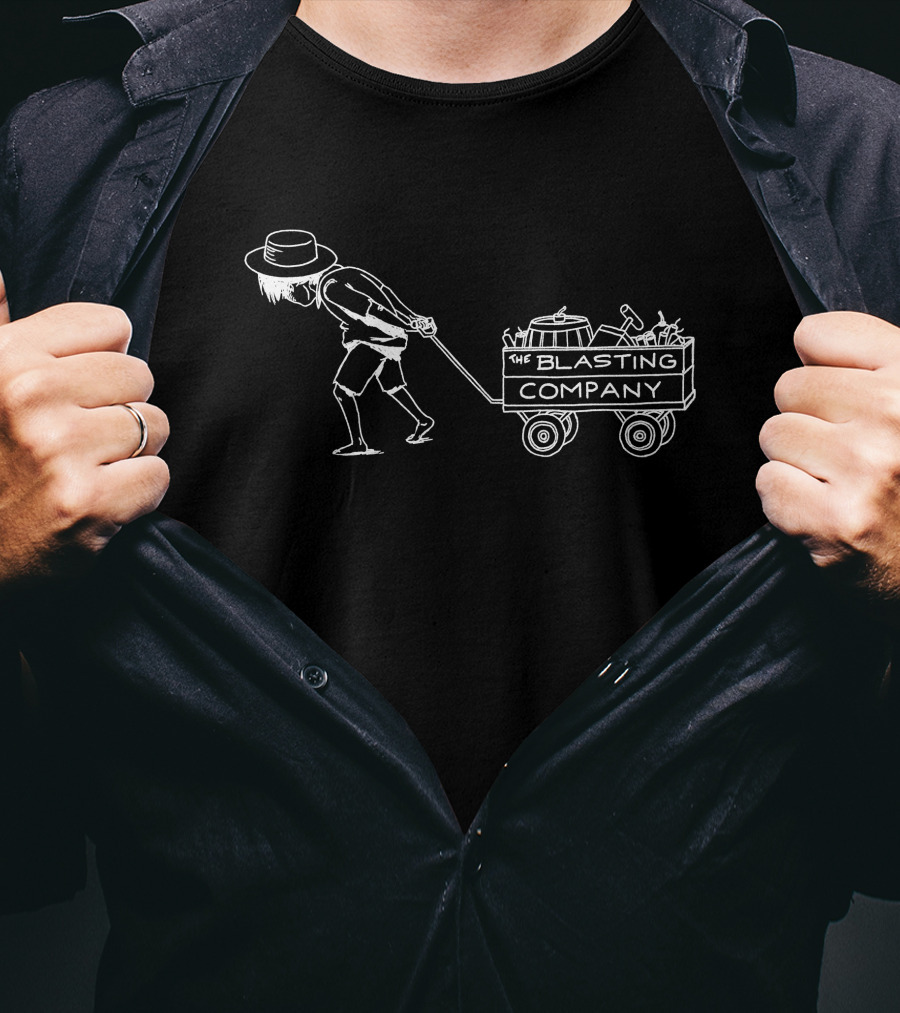 The Blasting Company Wagon Pulling Figure T-Shirt
