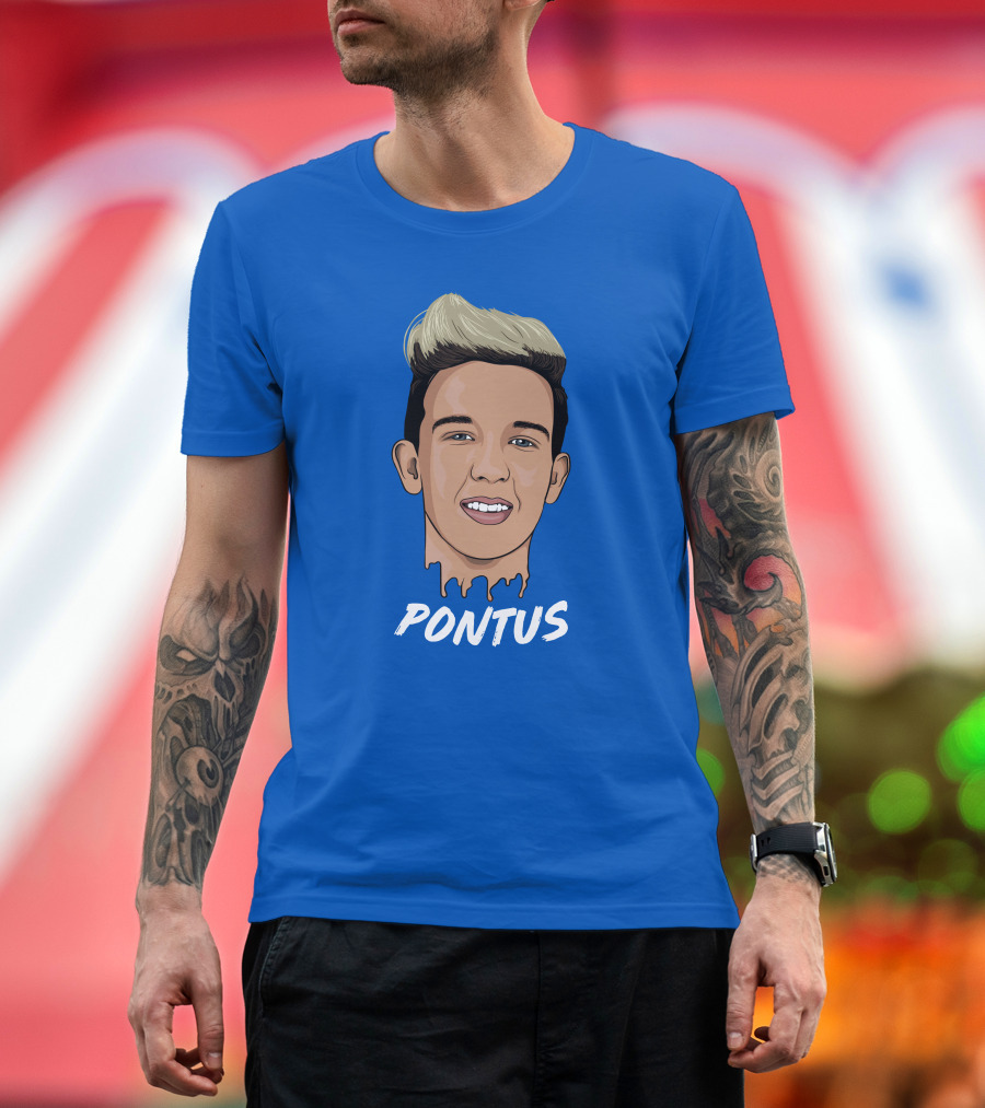 Pontus Rasmusson Merch Blue Portrait Pontus T-Shirt