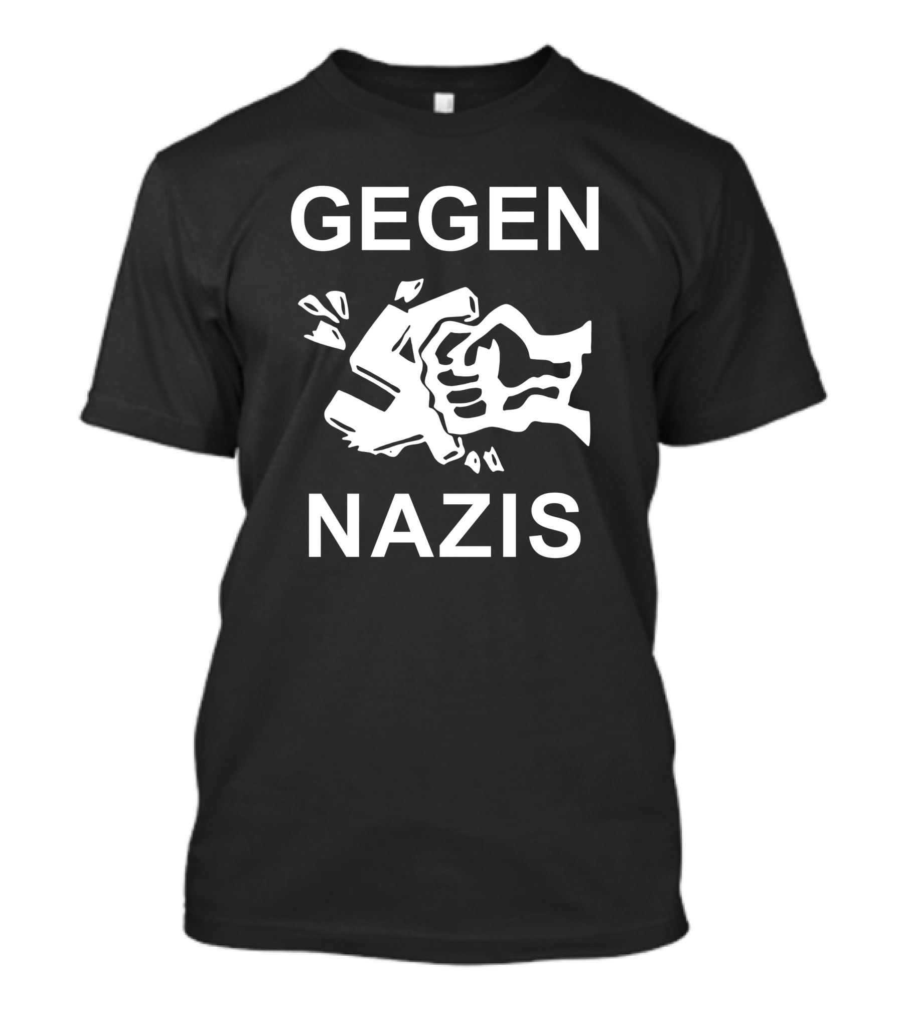 GEGEN NAZIS Fist And Broken Swastika T-Shirt