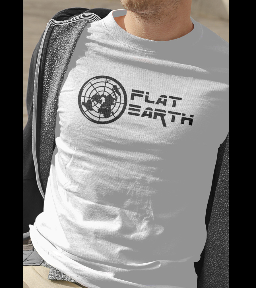 Flat Earth Model Globe Projection T-Shirt
