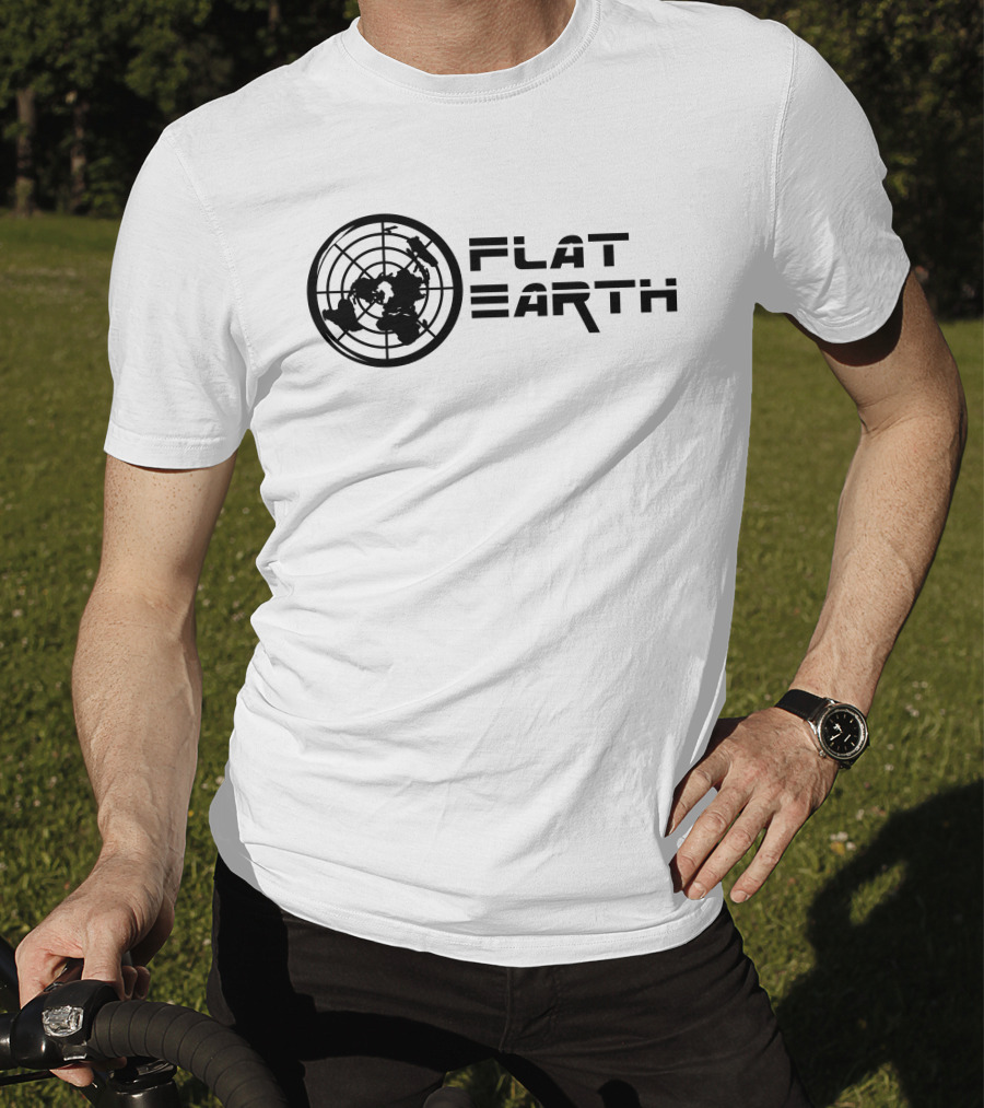 Flat Earth Model Globe Projection T-Shirt