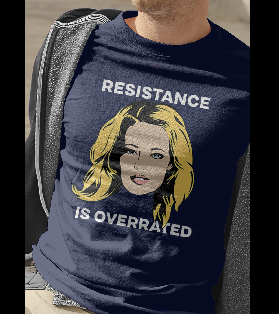 Resistance Is Overrated Woman's Face Pop T-Shirt