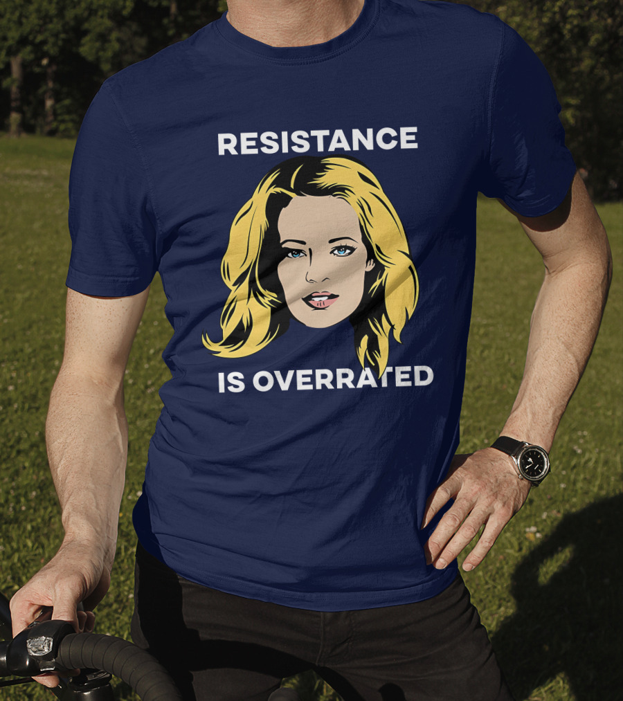 Resistance Is Overrated Woman's Face Pop T-Shirt