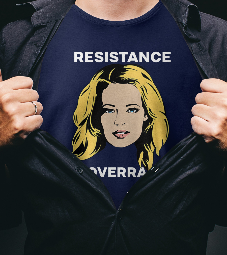 Resistance Is Overrated Woman's Face Pop T-Shirt