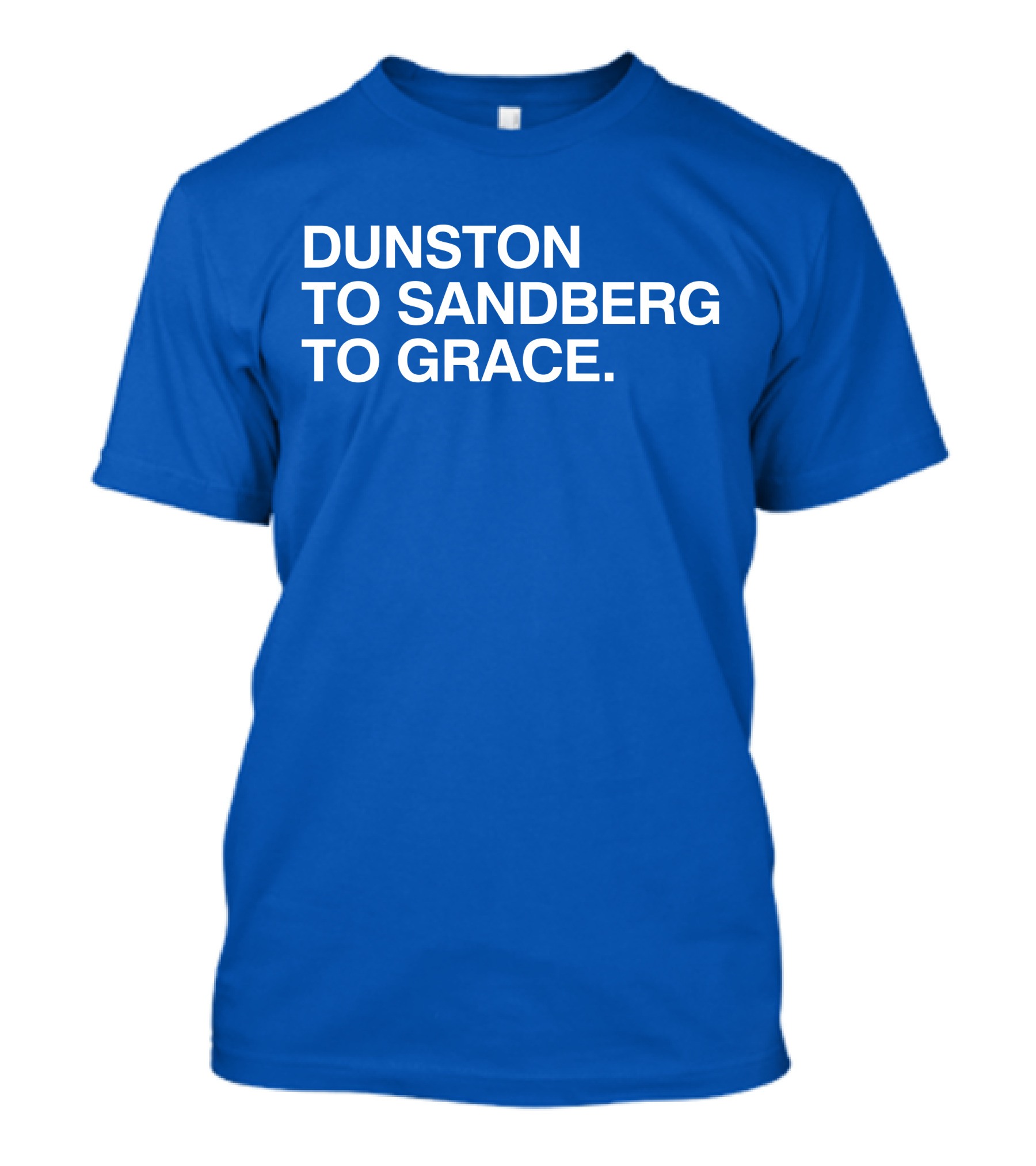 Dunston To Sandberg To Grace Men's Baseball Trio T-Shirt