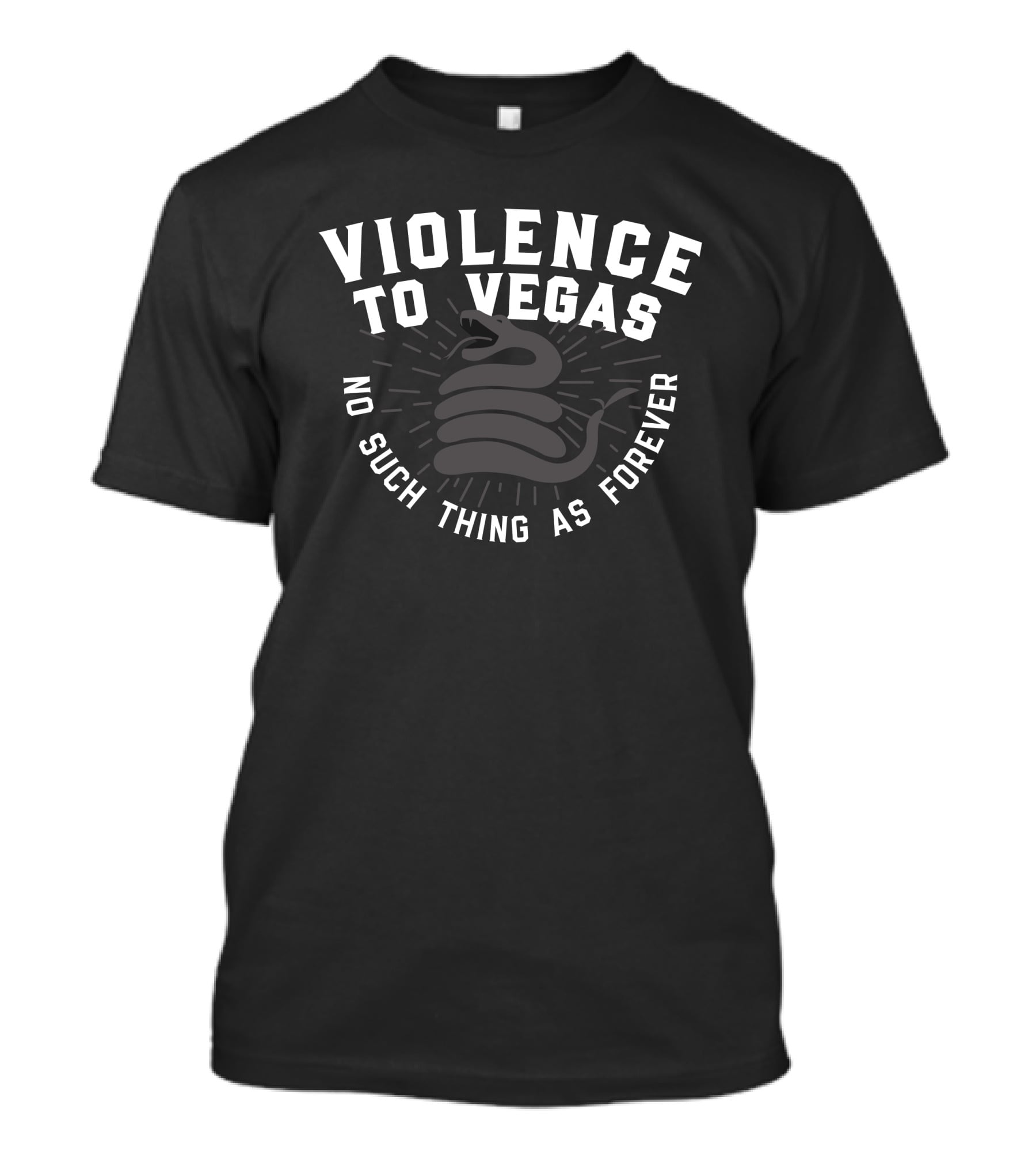 Violence To Vegas No Such Thing As Forever Snake Coiled T-Shirt
