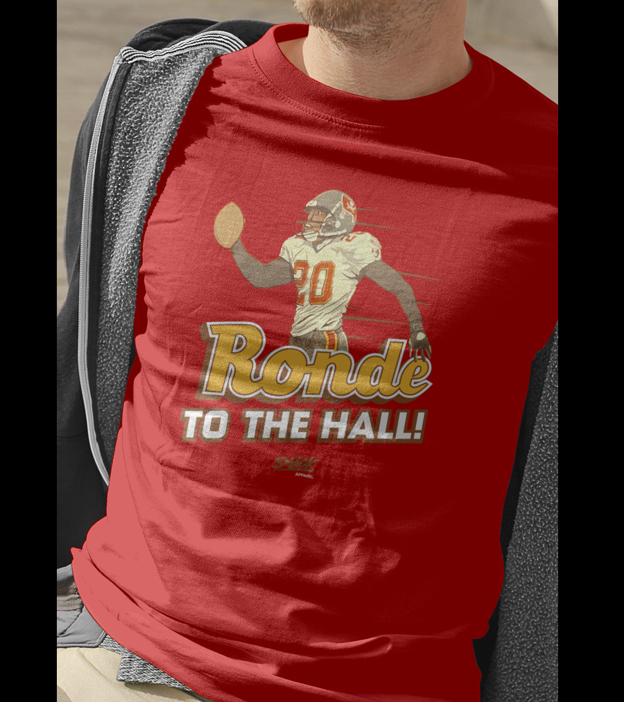 Ronde To The Hall Smack Apparel Football T-Shirt