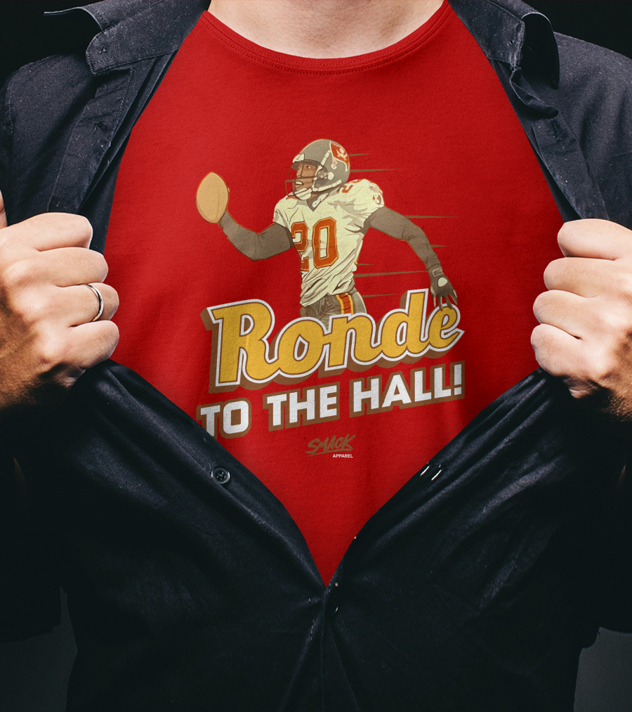 Ronde To The Hall Smack Apparel Football T-Shirt
