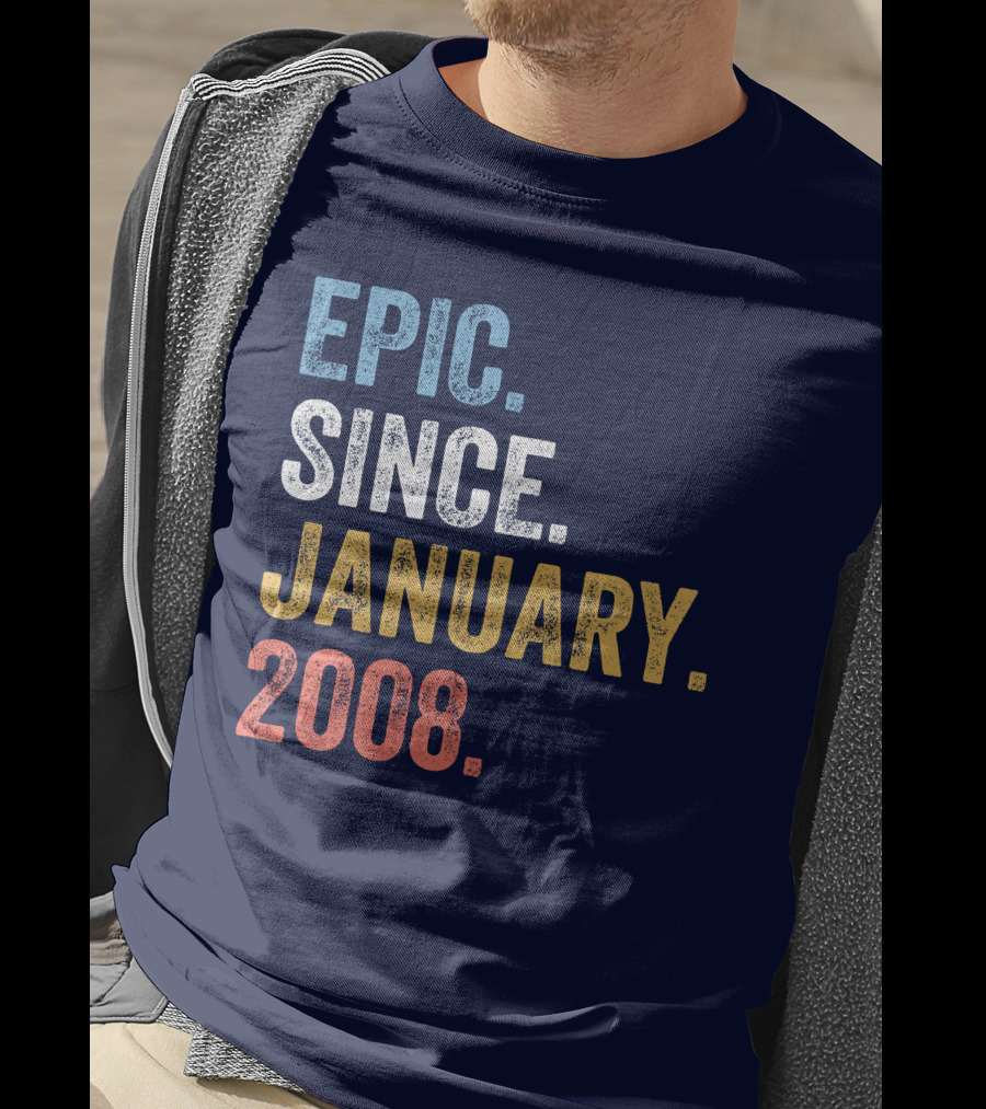 Epic Since January 2008 Retro T-Shirt