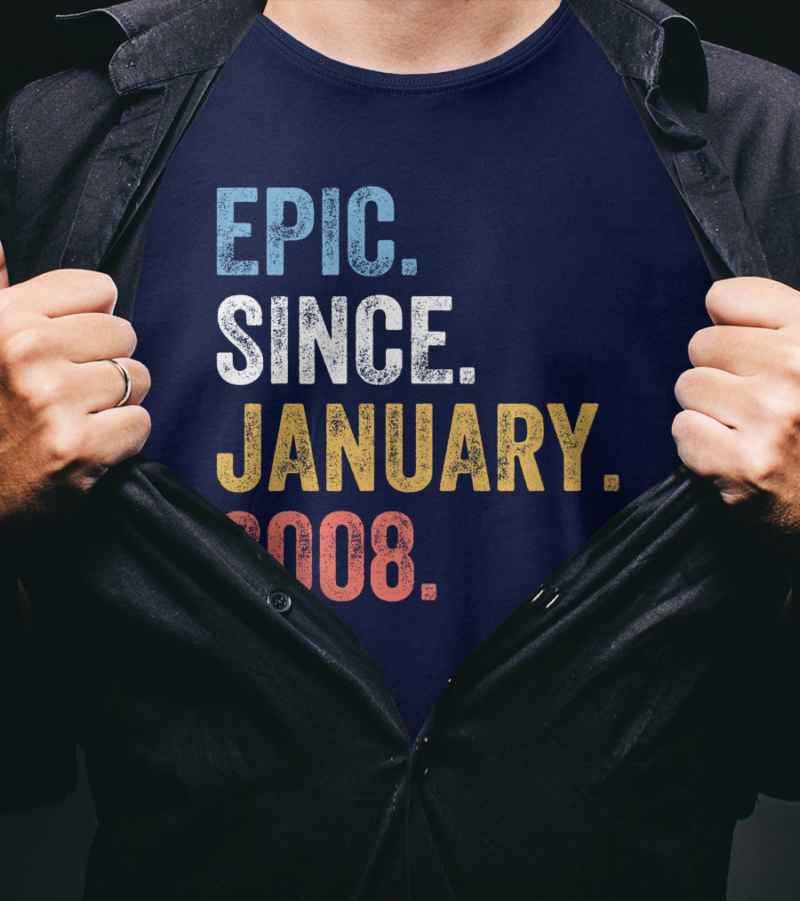 Epic Since January 2008 Retro T-Shirt