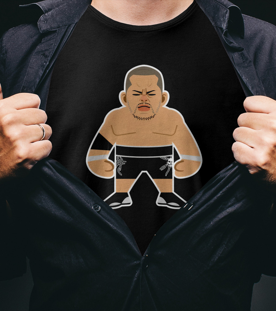Tomohiro Ishii SD Character Cartoon Wrestler T-Shirt