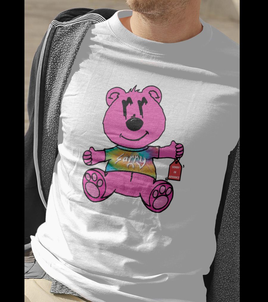 Joe Burrow Bear Sorry In Advance Mr Porter Merch Tie-Dye Bear T-Shirt