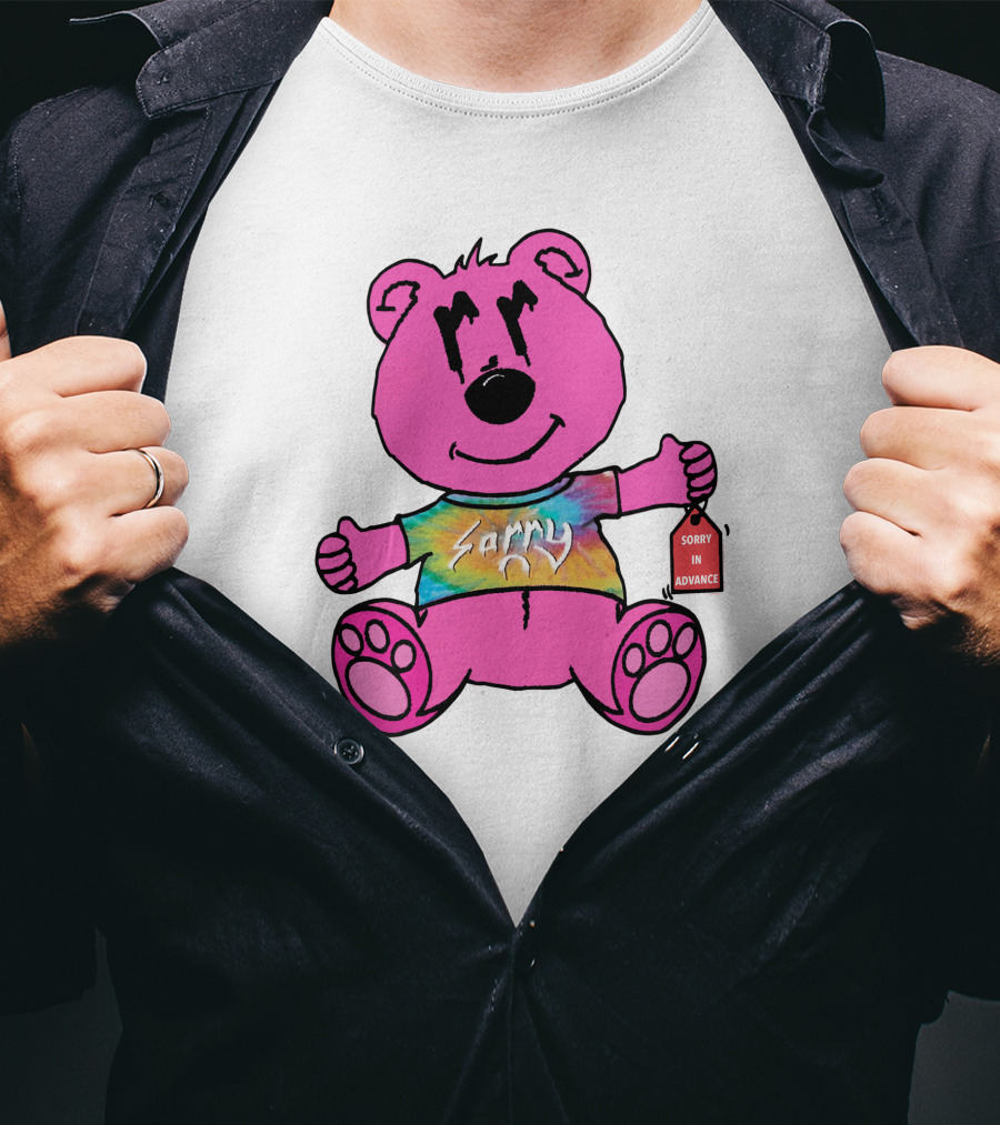 Joe Burrow Bear Sorry In Advance Mr Porter Merch Tie-Dye Bear T-Shirt