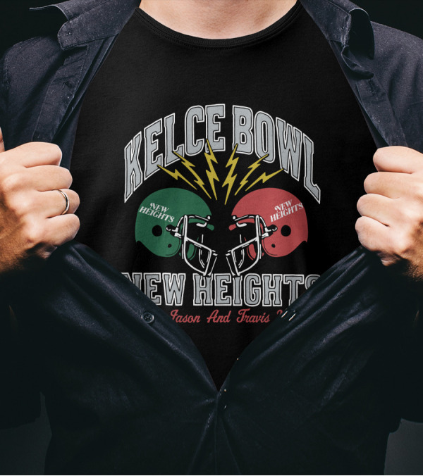 New Heights Kelce Bowl New Heights With Jason And Travis Kelce T-Shirt