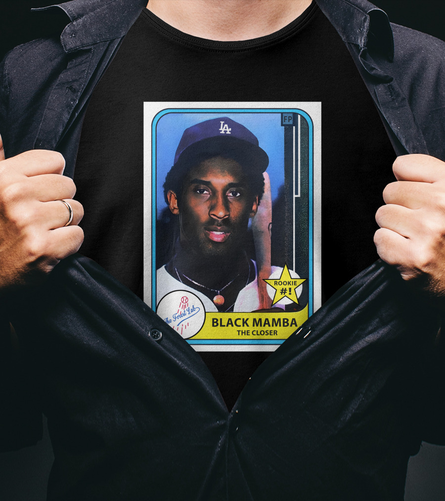 The Forest Lab Black Mamba The Closer Rookie #1 Vintage Sports Card T-Shirt