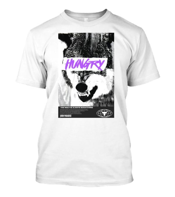 Hungry Wolf The Wolf Is Always Scratching Iron Paradise T-Shirt