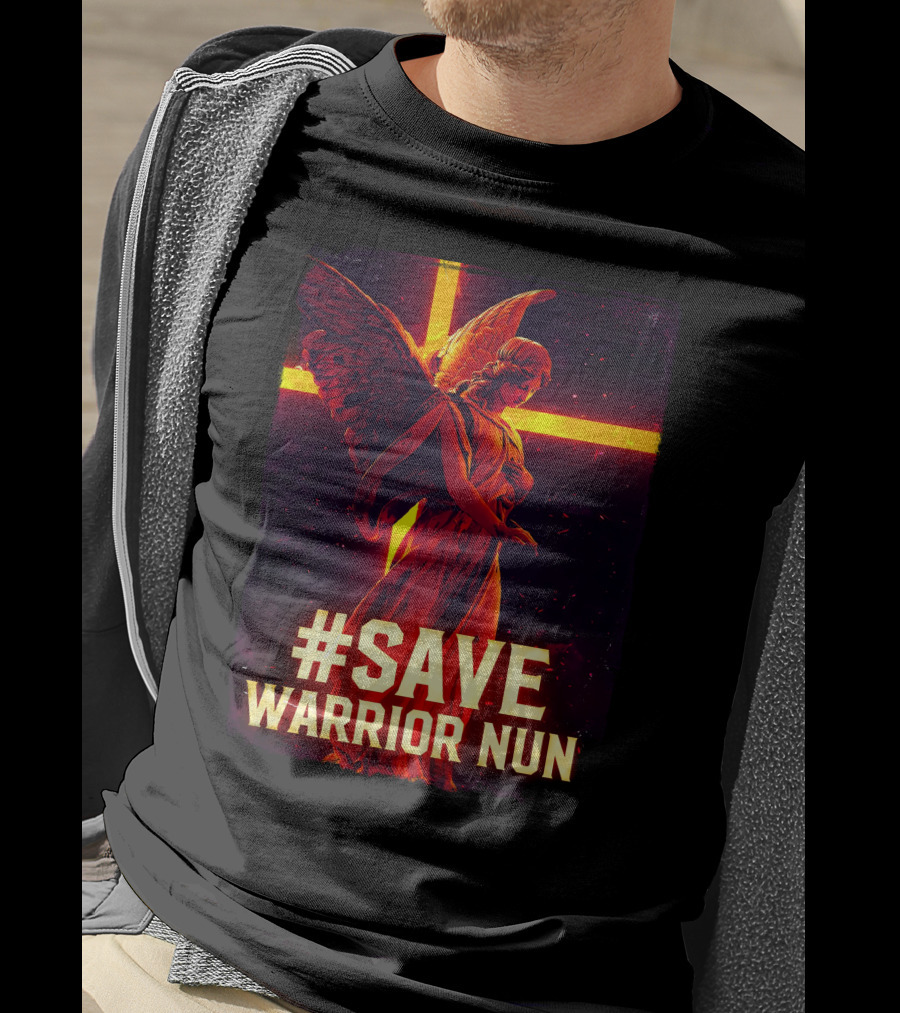 Save Warrior Nun Angel Red Cross T-Shirt