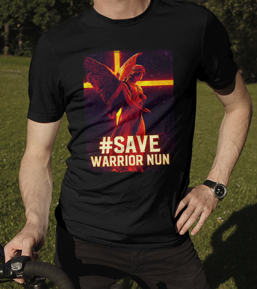 Save Warrior Nun Angel Red Cross T-Shirt