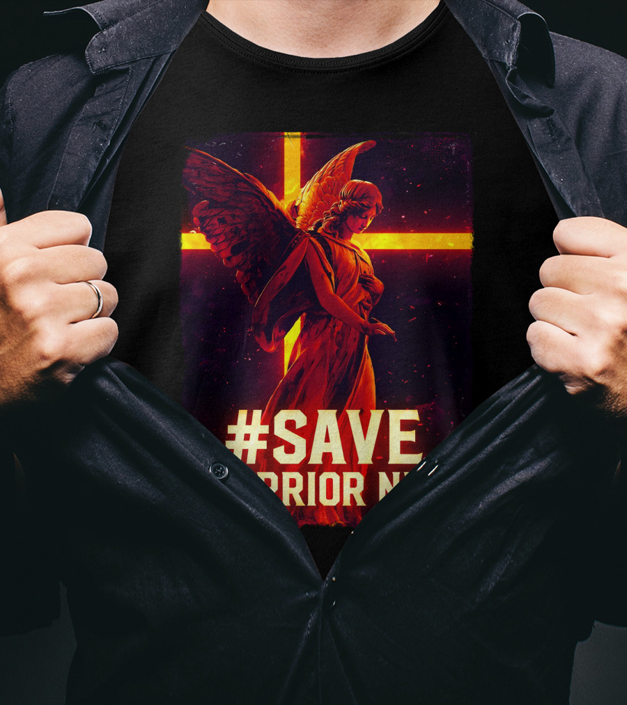 Save Warrior Nun Angel Red Cross T-Shirt