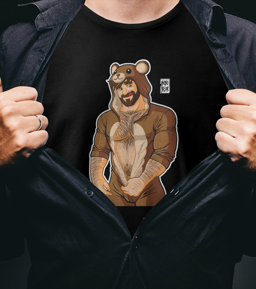 Adam Loves Teddy Bears Hobo Bear Onesie T-Shirt