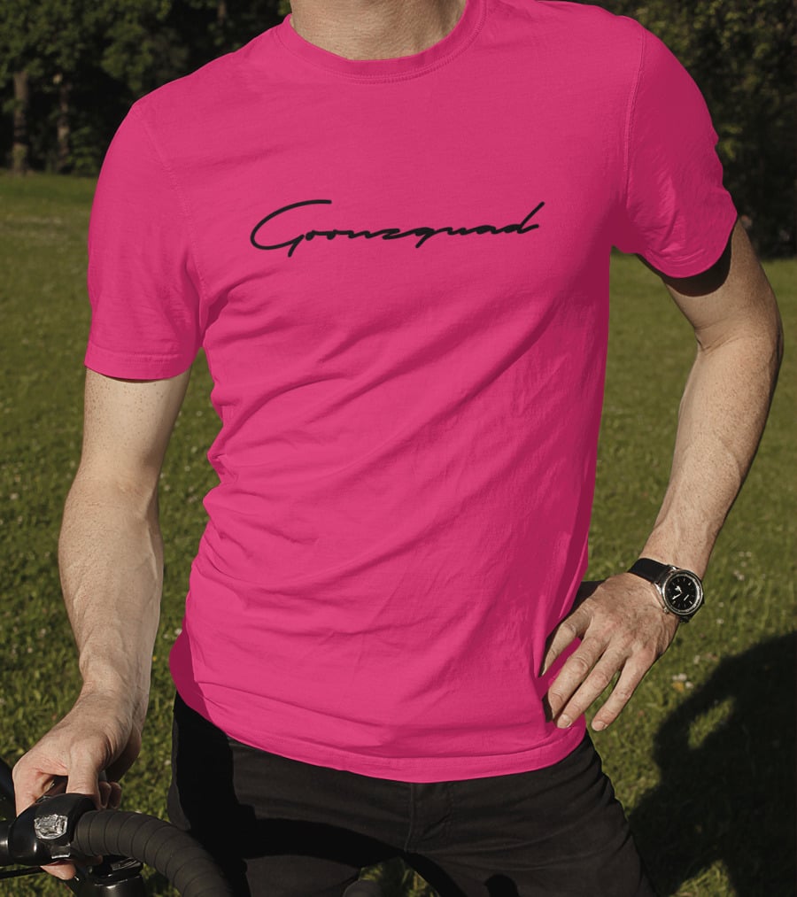 Cursive Goonzquad Red Lettering T-Shirt