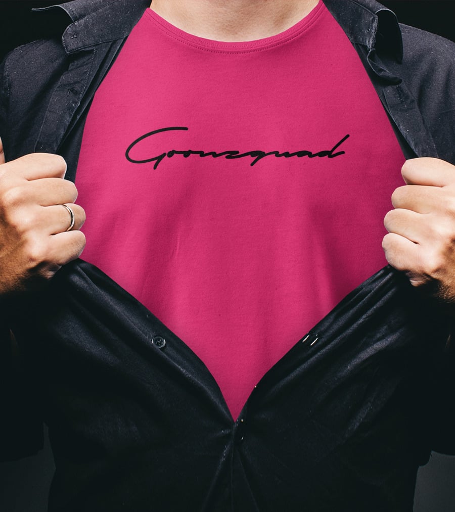 Cursive Goonzquad Red Lettering T-Shirt