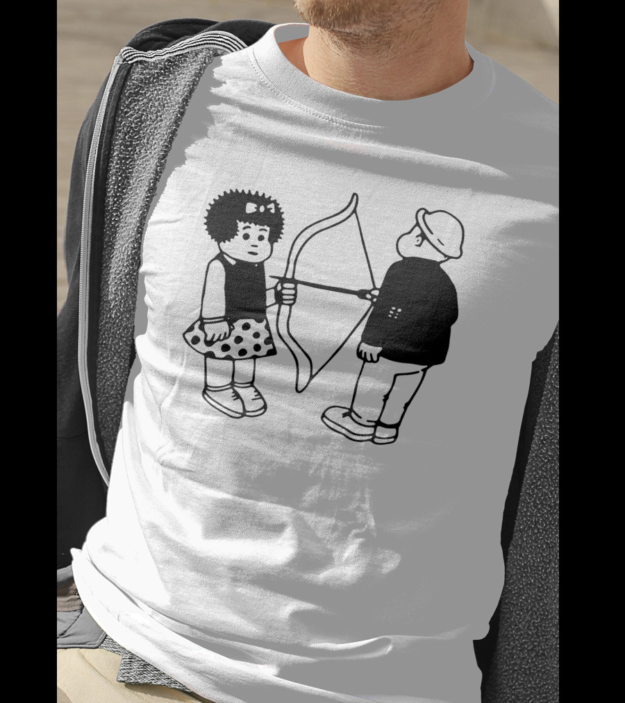 Vacancy Projects Rest Energy Nancy Style Comic Bow And Arrow Duo T-Shirt