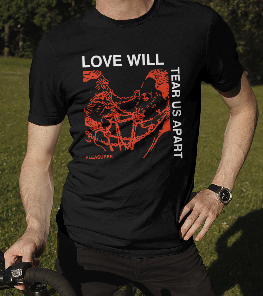Love Will Tear Us Apart Pleasures Red T-Shirt