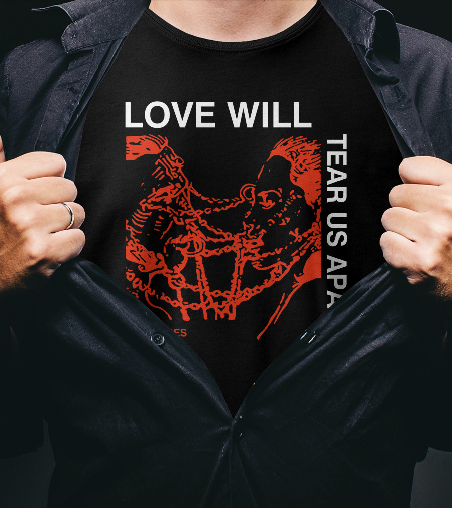 Love Will Tear Us Apart Pleasures Red T-Shirt