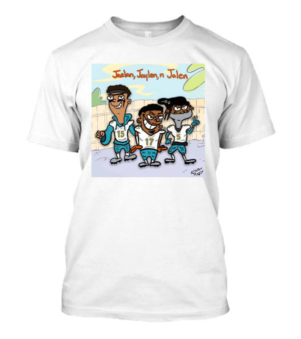 Jaelan Jaylen N Jalen Football Cartoon Characters T-Shirt
