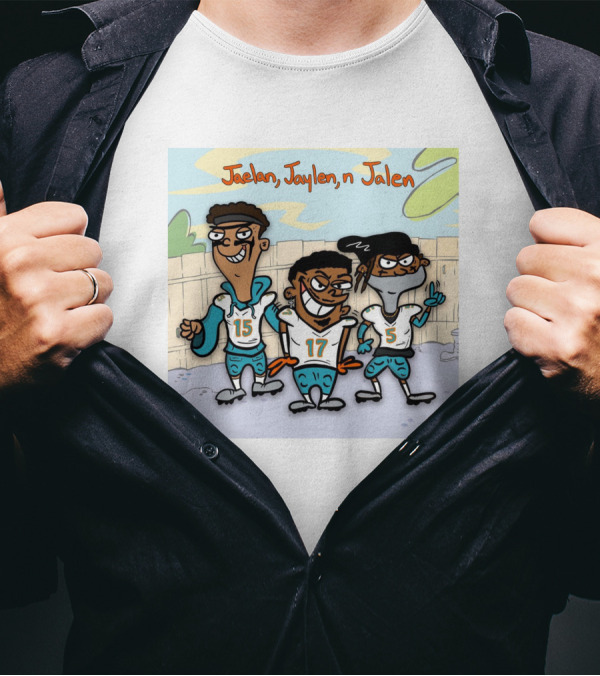 Jaelan Jaylen N Jalen Football Cartoon Characters T-Shirt