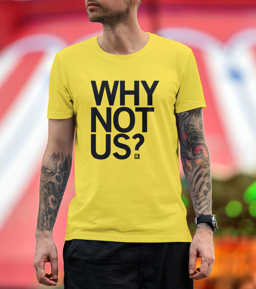 Holly Rowe Raygun Why Not Us? Gold T-Shirt