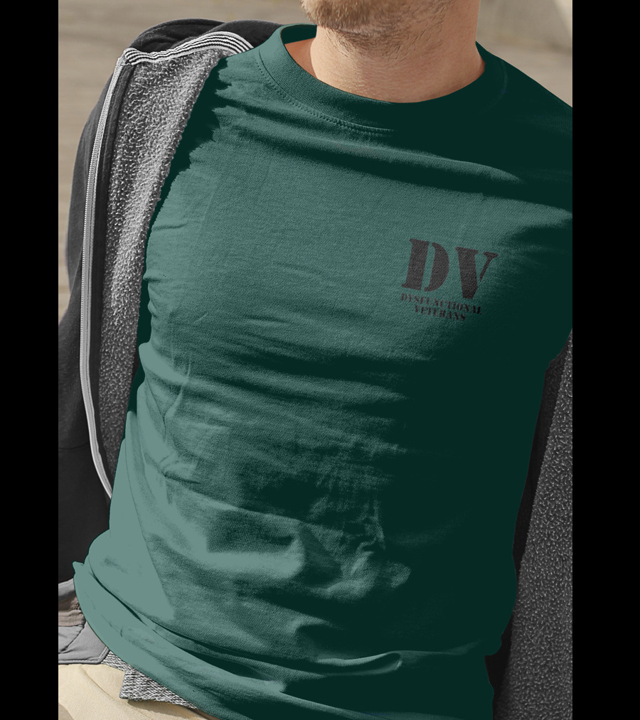 The Deplorable Veteran DV Dysfunctional Veterans Black T-Shirt