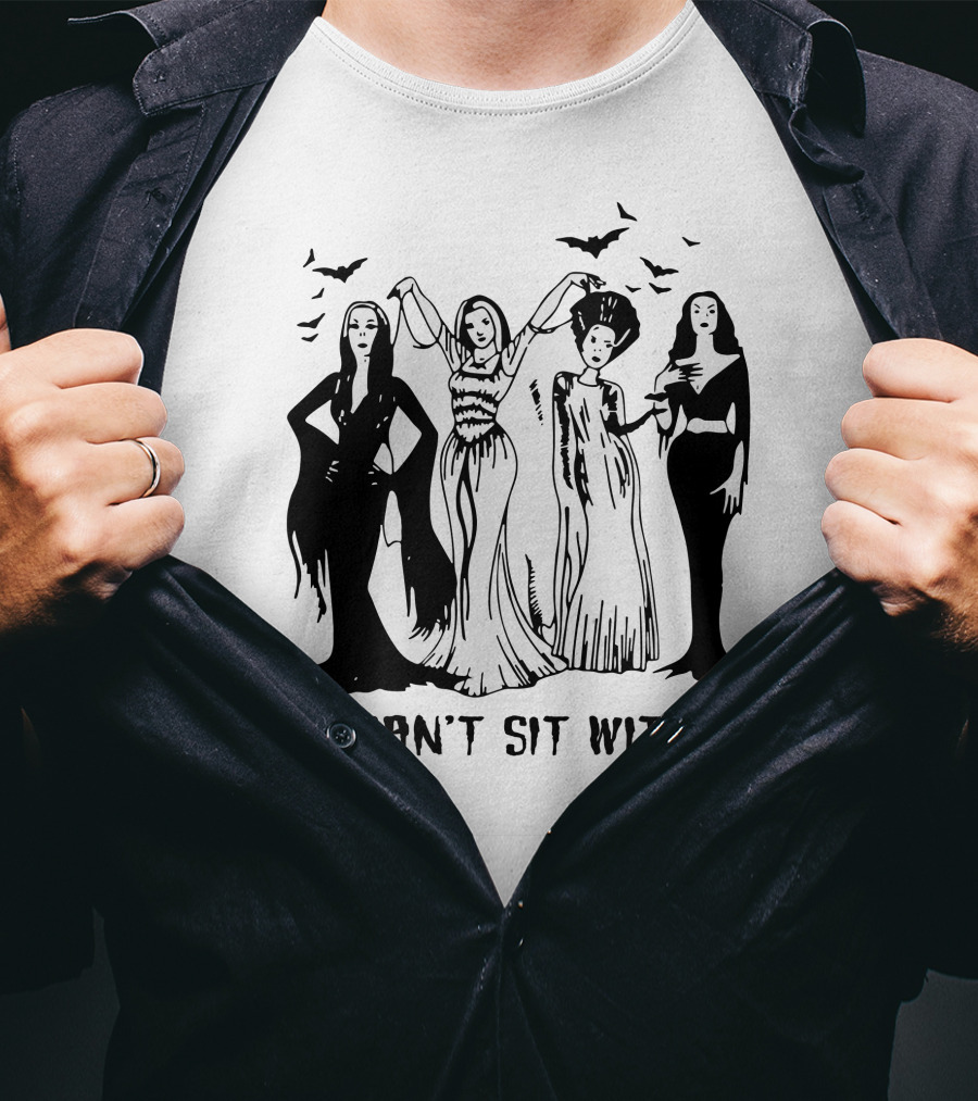 You Can’t Sit With Us Gothic Horror Icons T-Shirt
