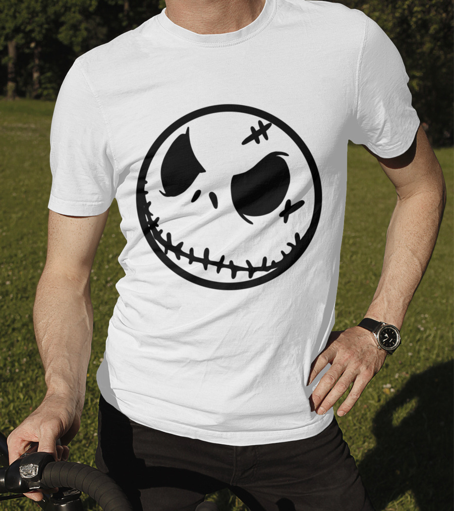 Halloween Scary Evil Pumpkin Head Jack Face T-Shirt