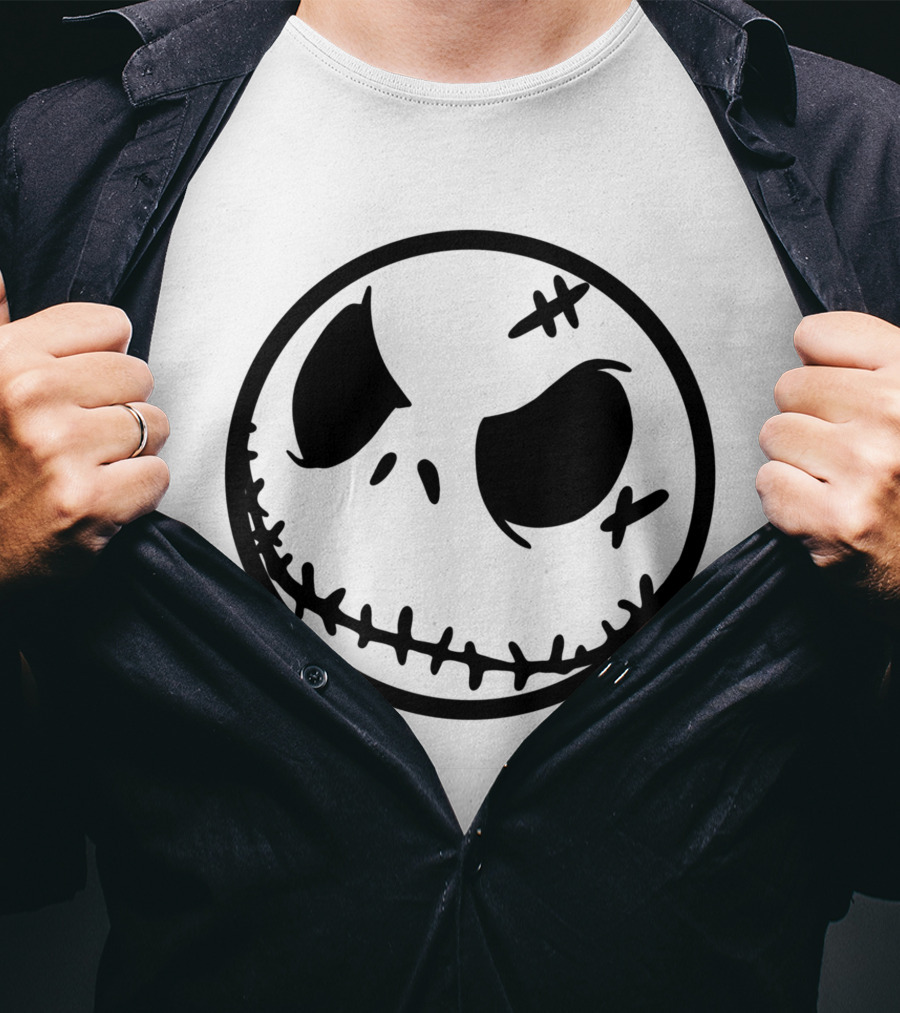 Halloween Scary Evil Pumpkin Head Jack Face T-Shirt